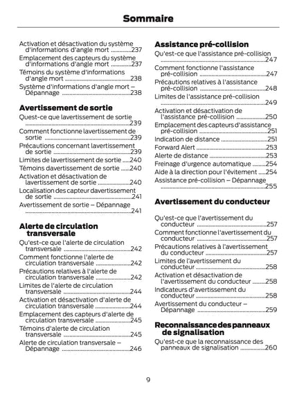 2024-2025 Ford Mustang Manuel du propriétaire | Français