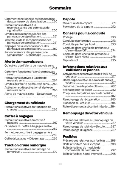 2024-2025 Ford Mustang Manuel du propriétaire | Français