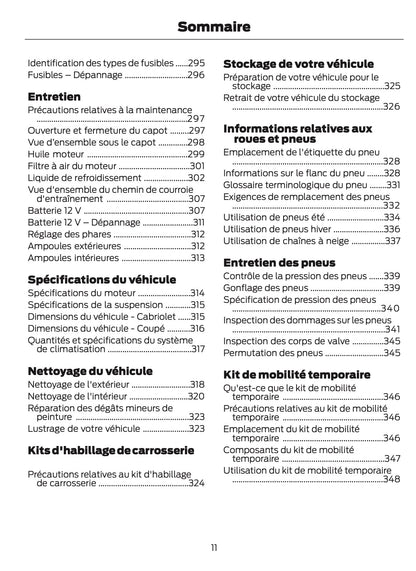 2024-2025 Ford Mustang Manuel du propriétaire | Français