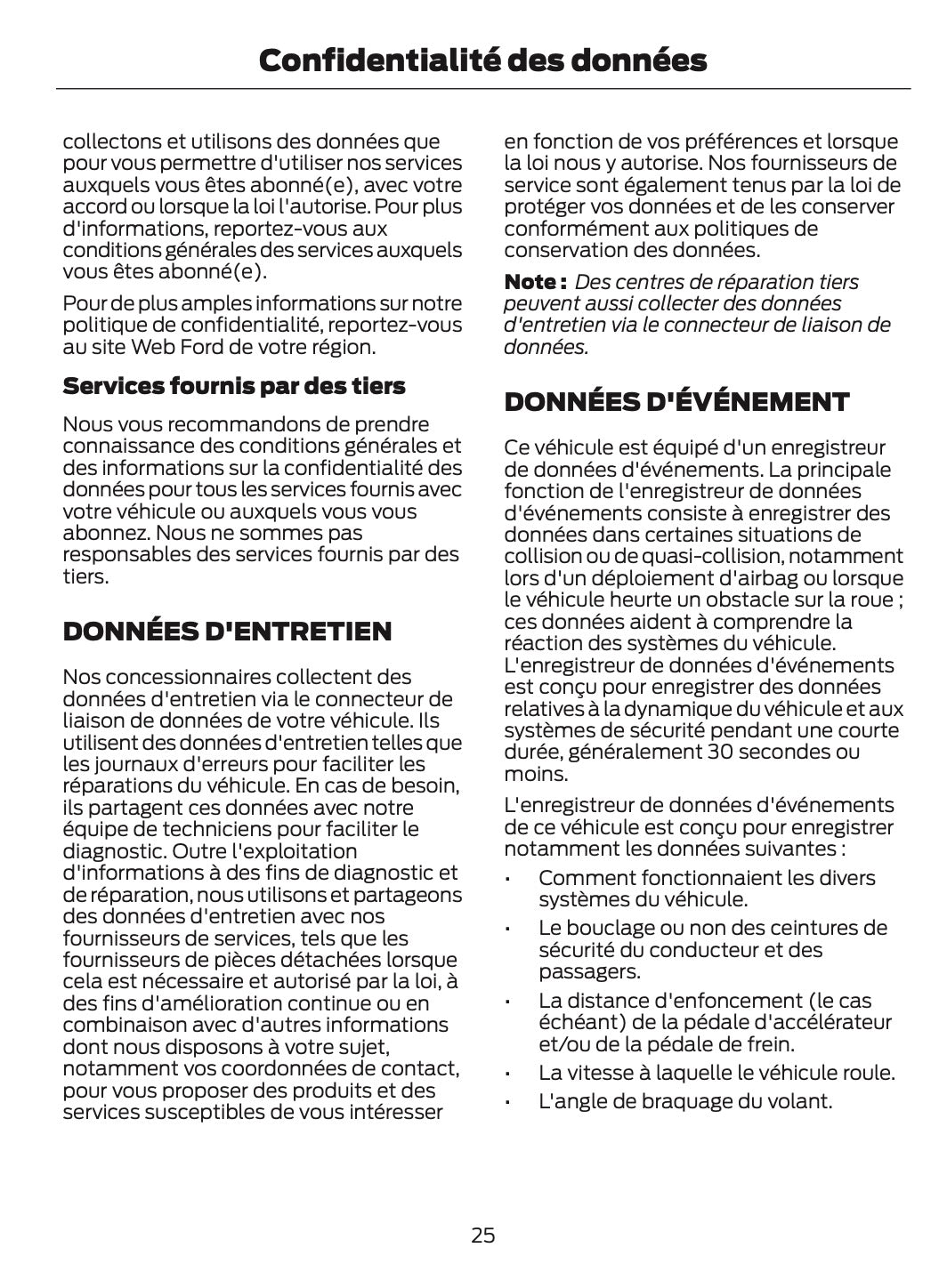 2024-2025 Ford Mustang Manuel du propriétaire | Français