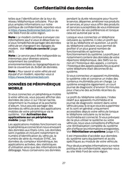 2024-2025 Ford Mustang Manuel du propriétaire | Français