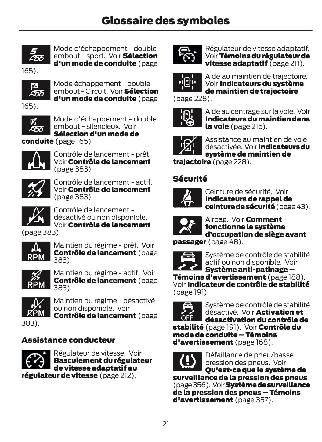 2025-2026 Ford Mustang Manuel du propriétaire | Français