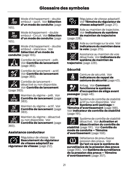 2025-2026 Ford Mustang Manuel du propriétaire | Français