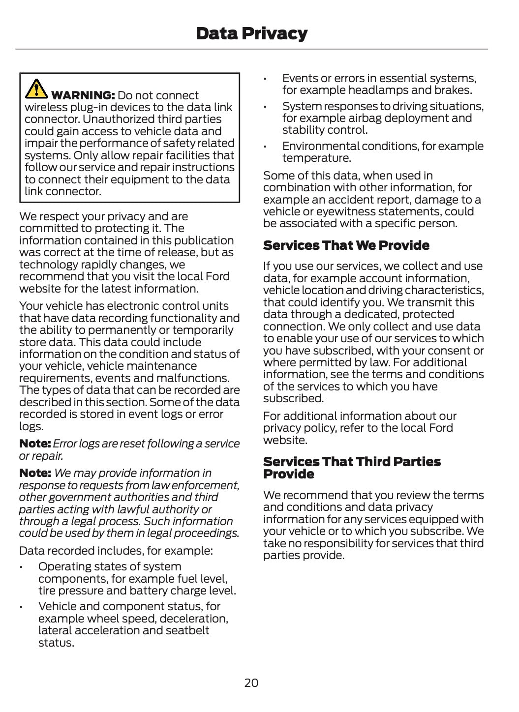 2024-2025 Ford Mustang Owner's Manual | English