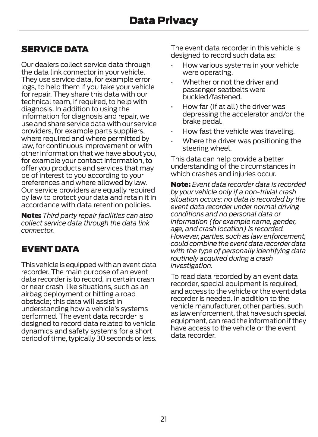 2024-2025 Ford Mustang Owner's Manual | English