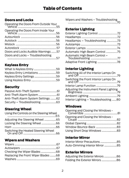 2024-2025 Ford Mustang Owner's Manual | English