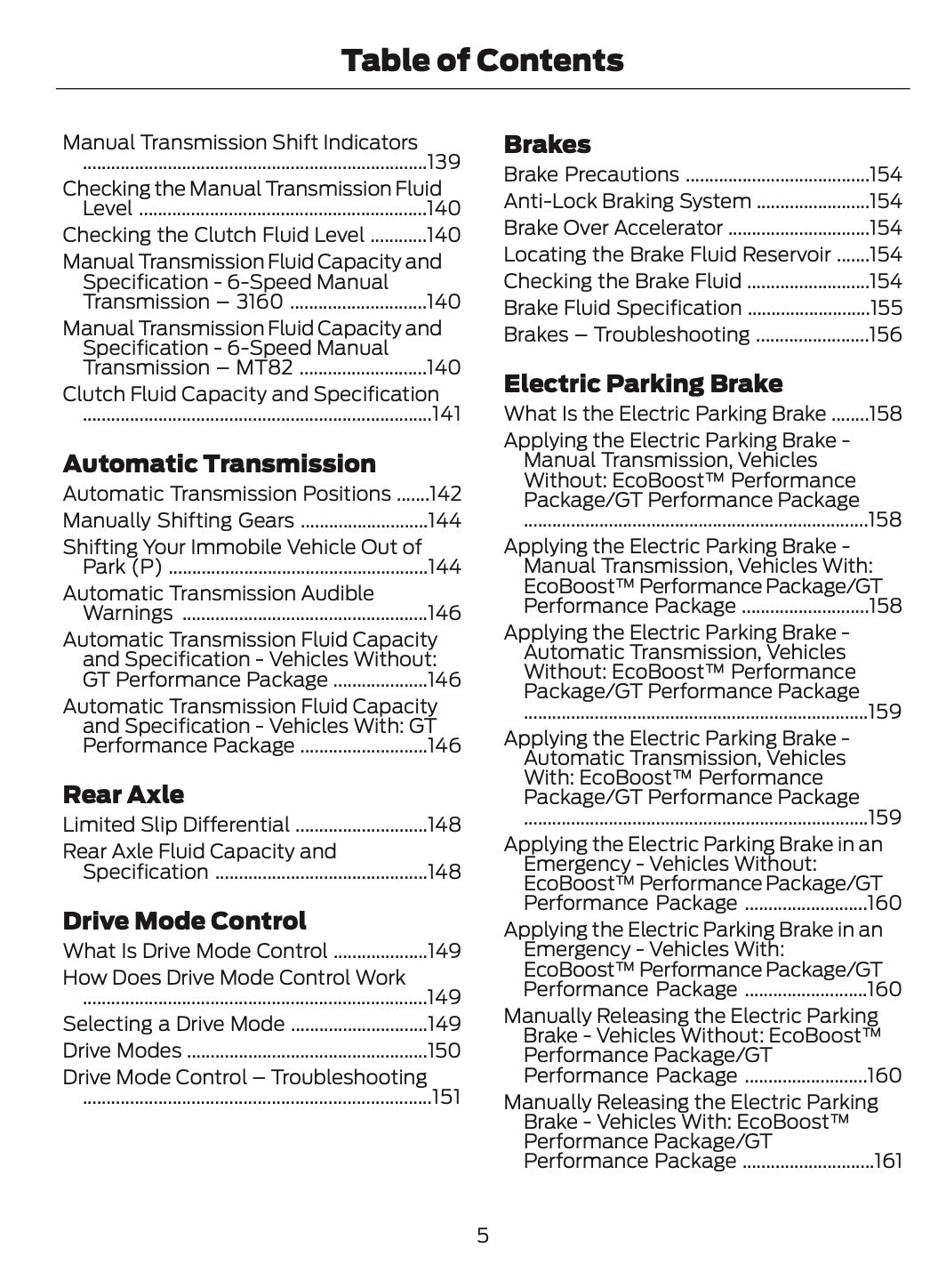 2024-2025 Ford Mustang Owner's Manual | English