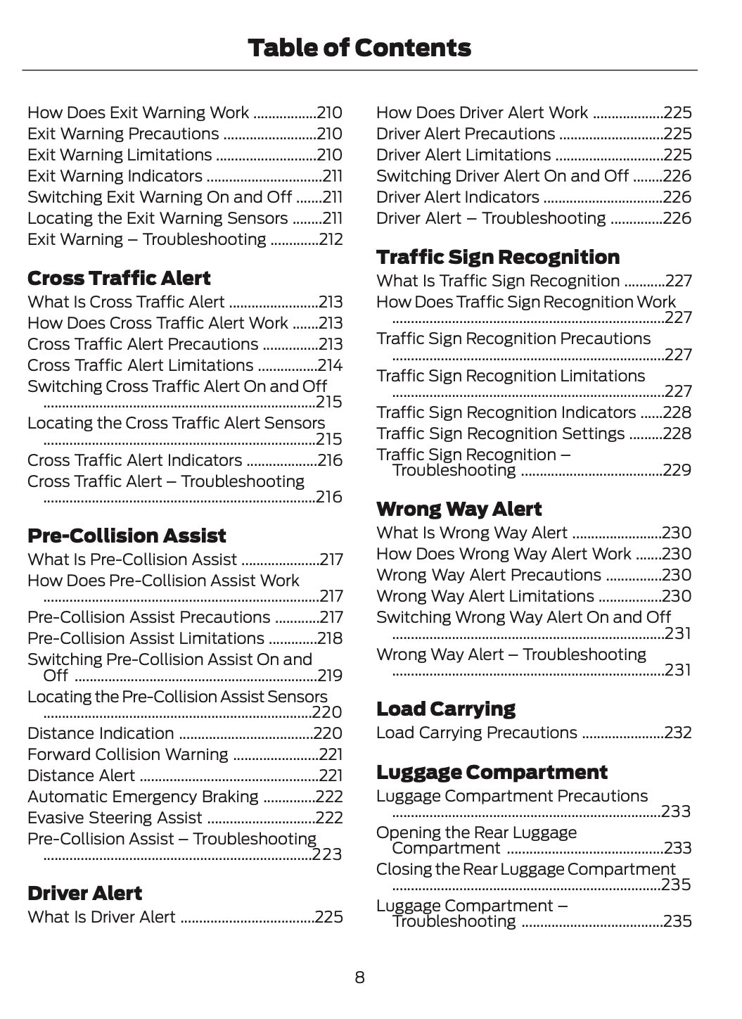 2025-2026 Ford Mustang Owner's Manual | English