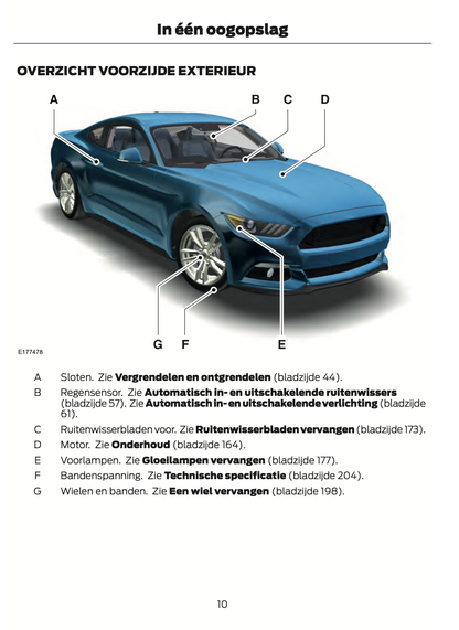 2015-2016 Ford Mustang Owner's Manual | Dutch