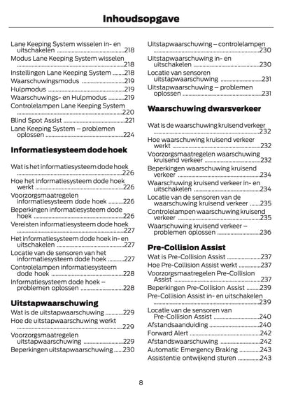 2024-2025 Ford Mustang Gebruikershandleiding | Nederlands