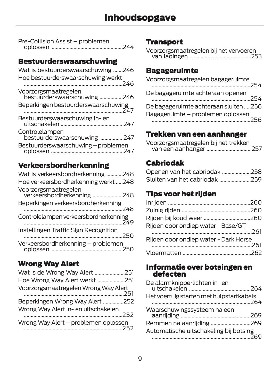 2024-2025 Ford Mustang Gebruikershandleiding | Nederlands