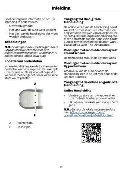 2024-2025 Ford Mustang Gebruikershandleiding | Nederlands