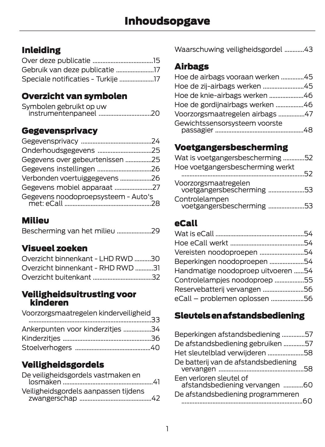 2024-2025 Ford Mustang Gebruikershandleiding | Nederlands