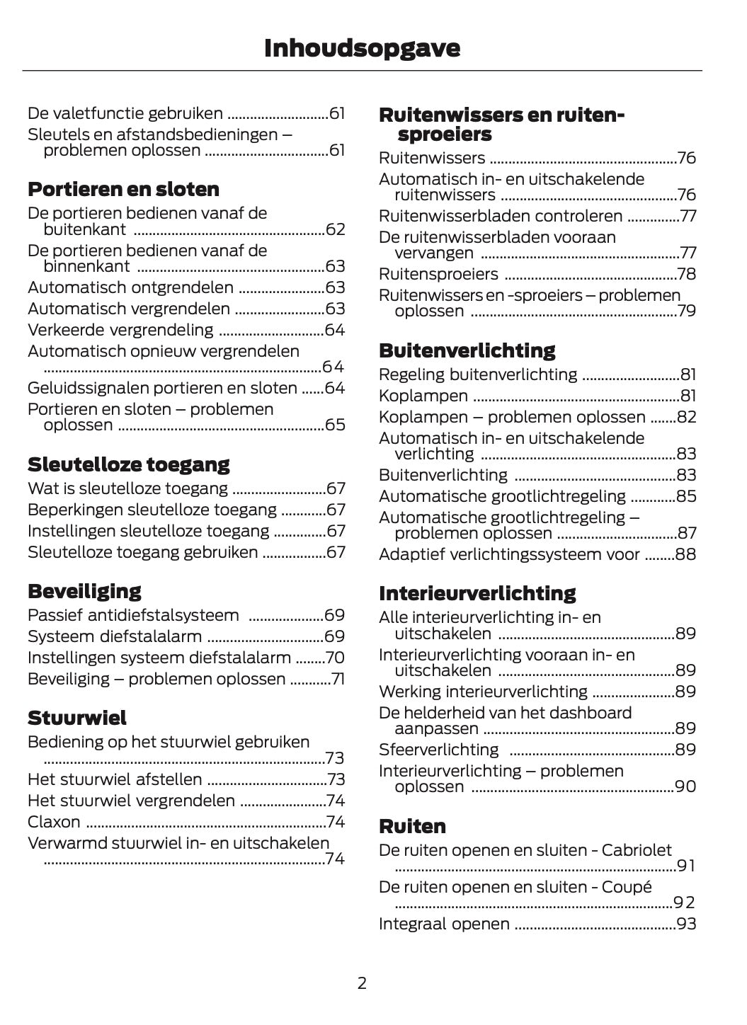 2024-2025 Ford Mustang Gebruikershandleiding | Nederlands