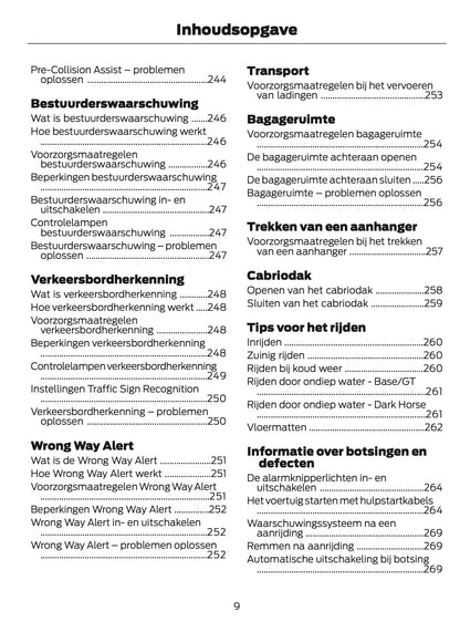 2025-2026 Ford Mustang Gebruikershandleiding | Nederlands