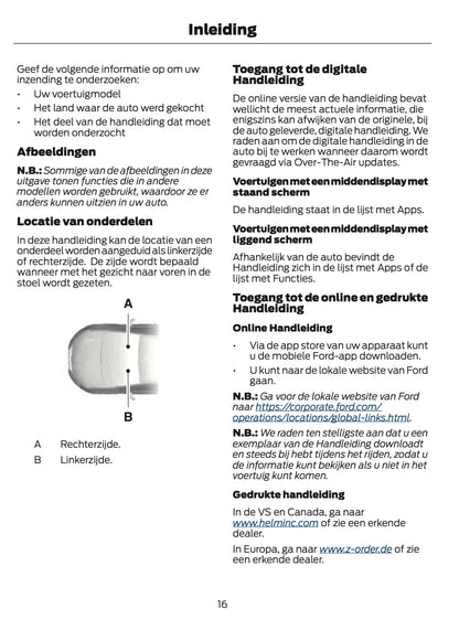 2025-2026 Ford Mustang Gebruikershandleiding | Nederlands