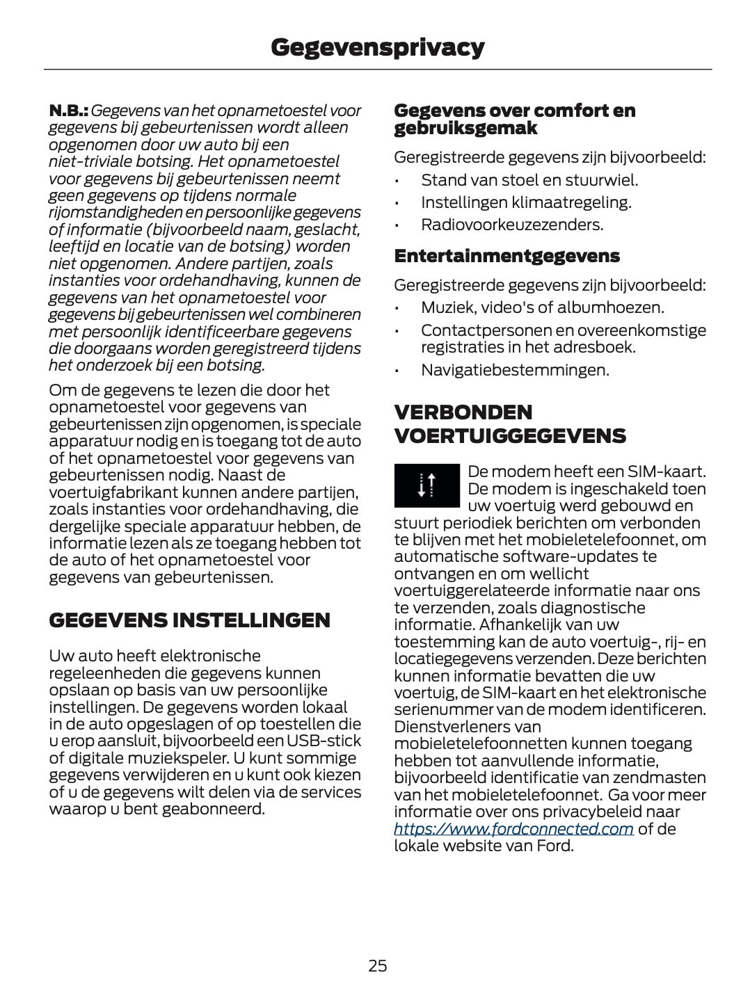 2025-2026 Ford Mustang Gebruikershandleiding | Nederlands