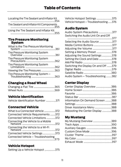 2025-2026 Ford Mustang Owner's Manual | English US