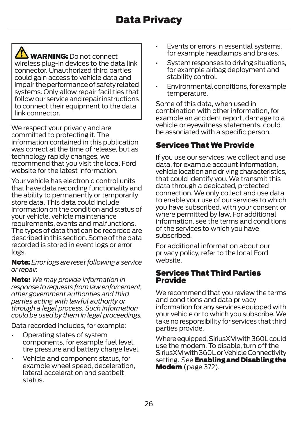 2025-2026 Ford Mustang Owner's Manual | English US
