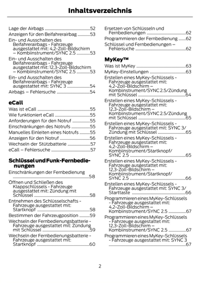 2023-2024 Ford Puma Owner's Manual | German