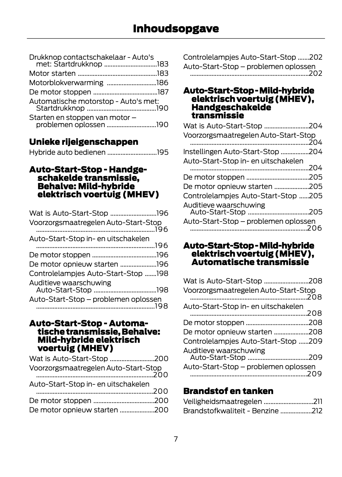 2021 Ford Puma Owner's Manual | Dutch