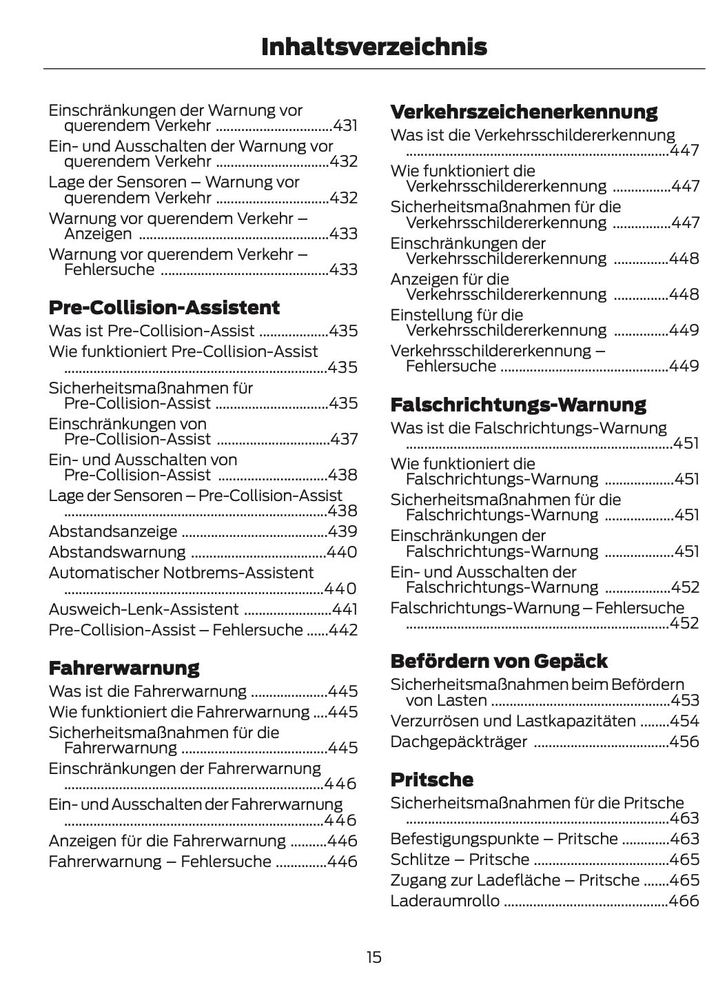 2024-2025 Ford Ranger Owner's Manual | German