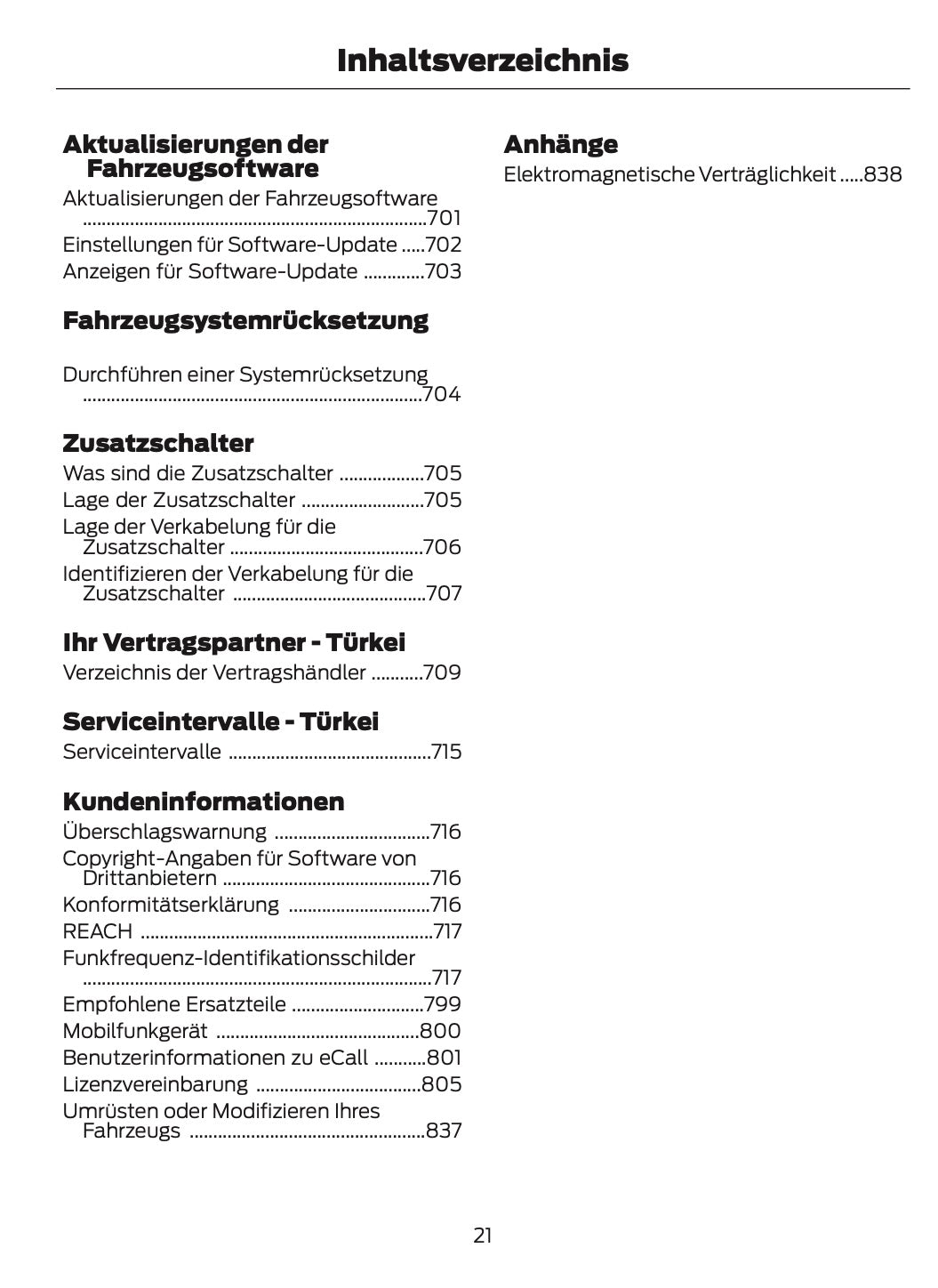2024-2025 Ford Ranger Owner's Manual | German