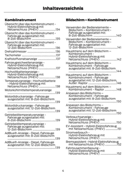 2024-2025 Ford Ranger Owner's Manual | German
