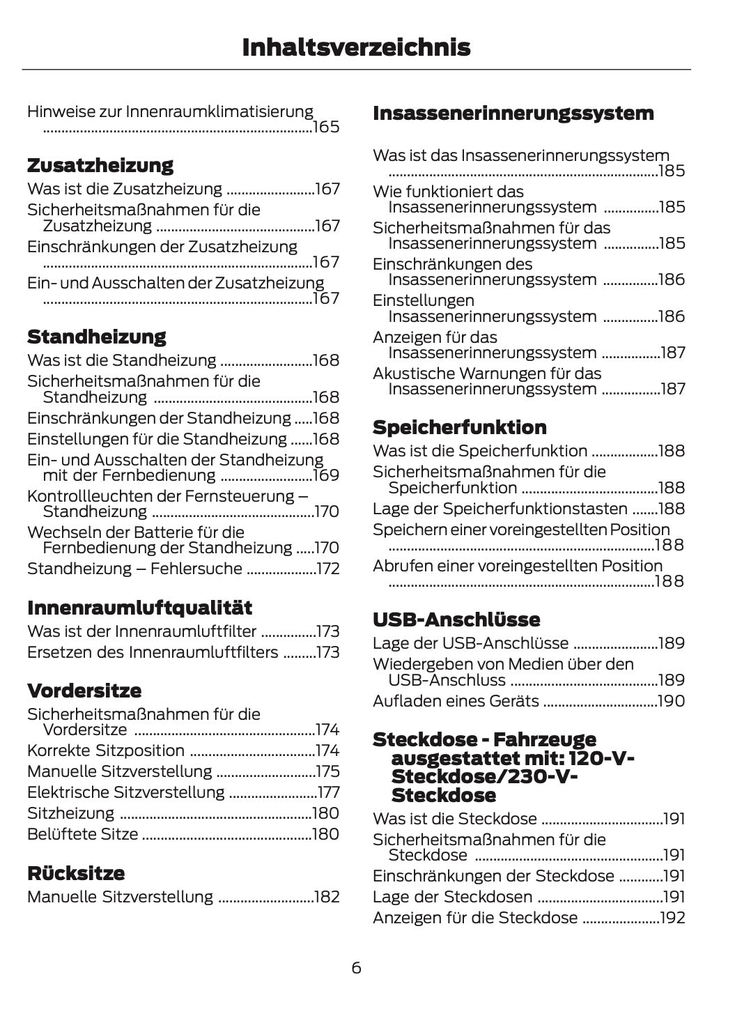 2024-2025 Ford Ranger Owner's Manual | German