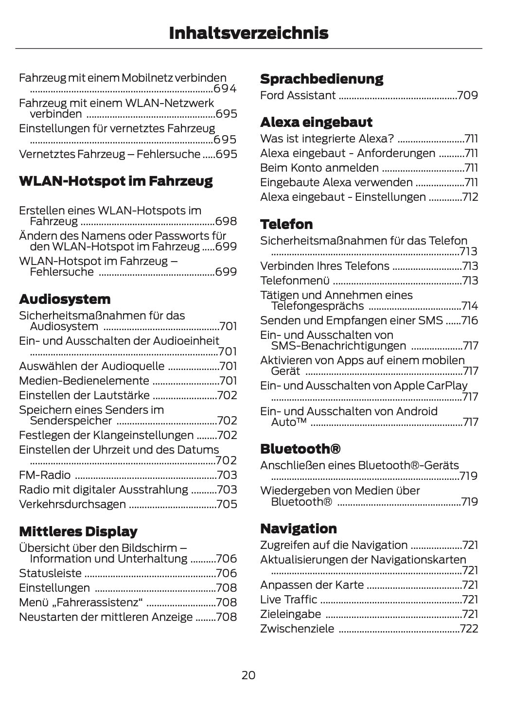 2025-2026 Ford Ranger Owner's Manual | German
