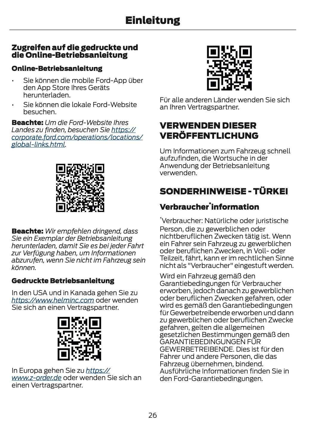 2025-2026 Ford Ranger Owner's Manual | German