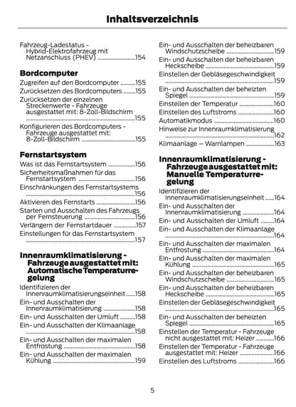 2025-2026 Ford Ranger Owner's Manual | German