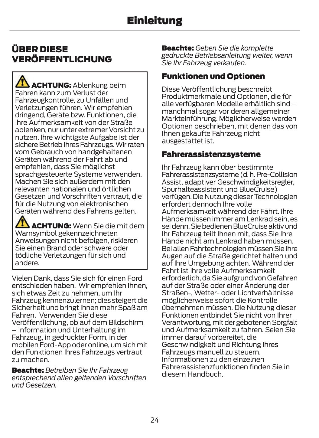 2026 Ford Ranger Owner's Manual | German