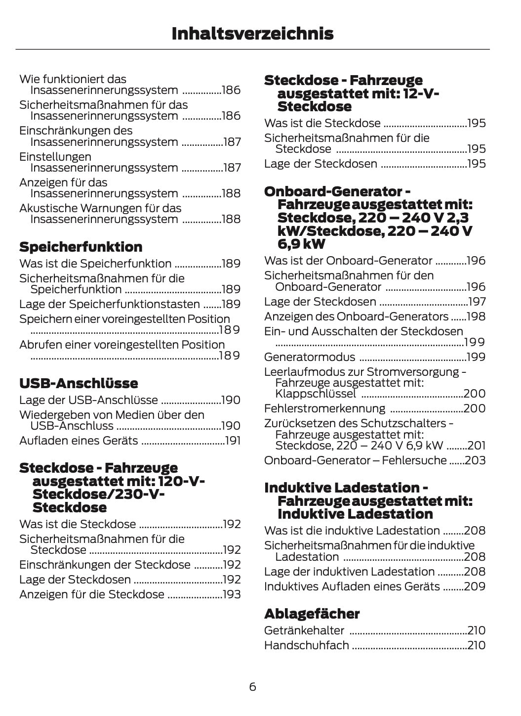 2026 Ford Ranger Owner's Manual | German