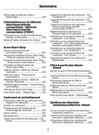 2025-2026 Ford Ranger Owner's Manual | French