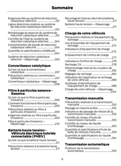 2025-2026 Ford Ranger Owner's Manual | French