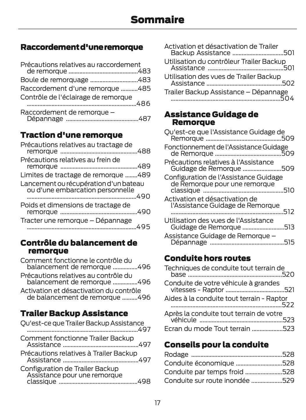 2025-2026 Ford Ranger Owner's Manual | French