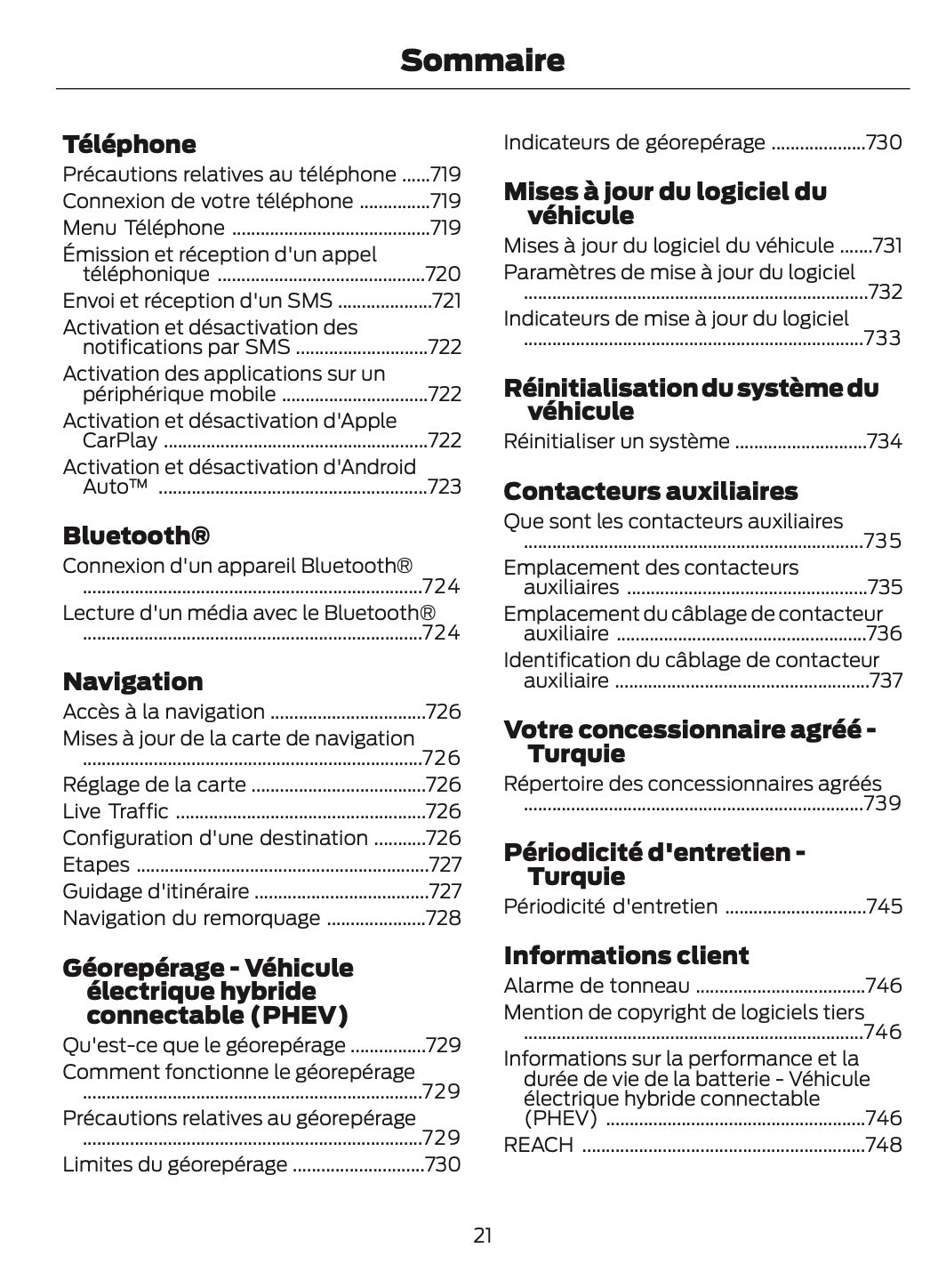 2025-2026 Ford Ranger Owner's Manual | French