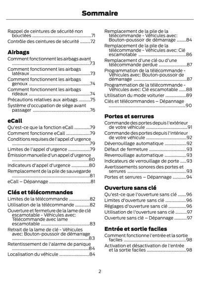 2025-2026 Ford Ranger Owner's Manual | French