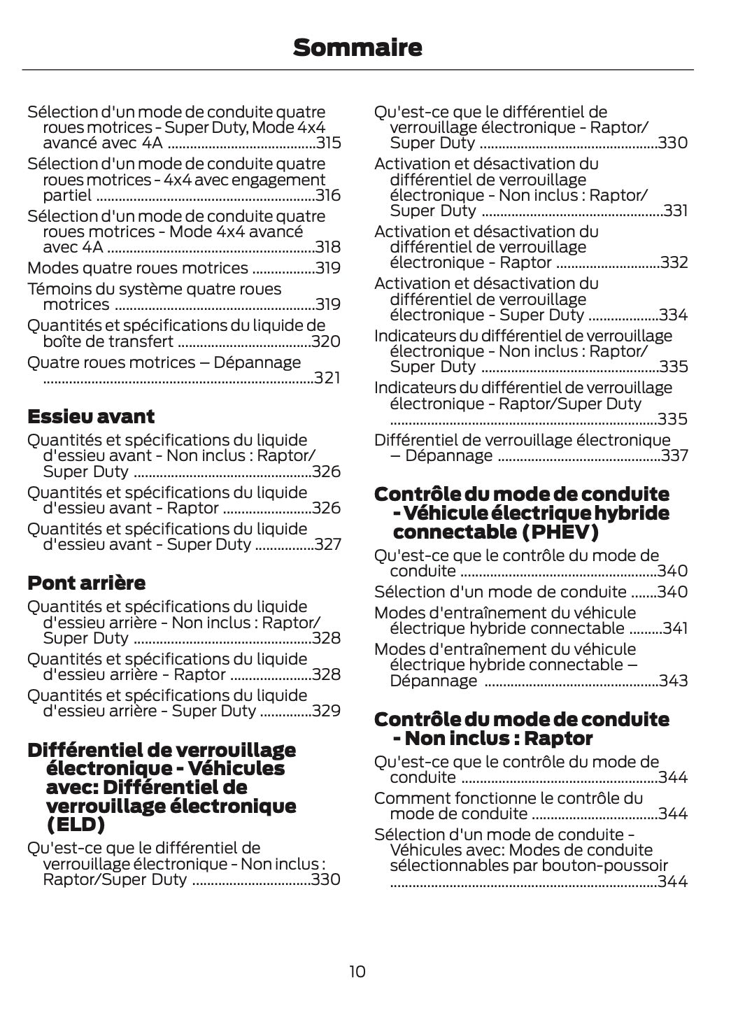 2026 Ford Ranger Manuel du propriétaire | Français