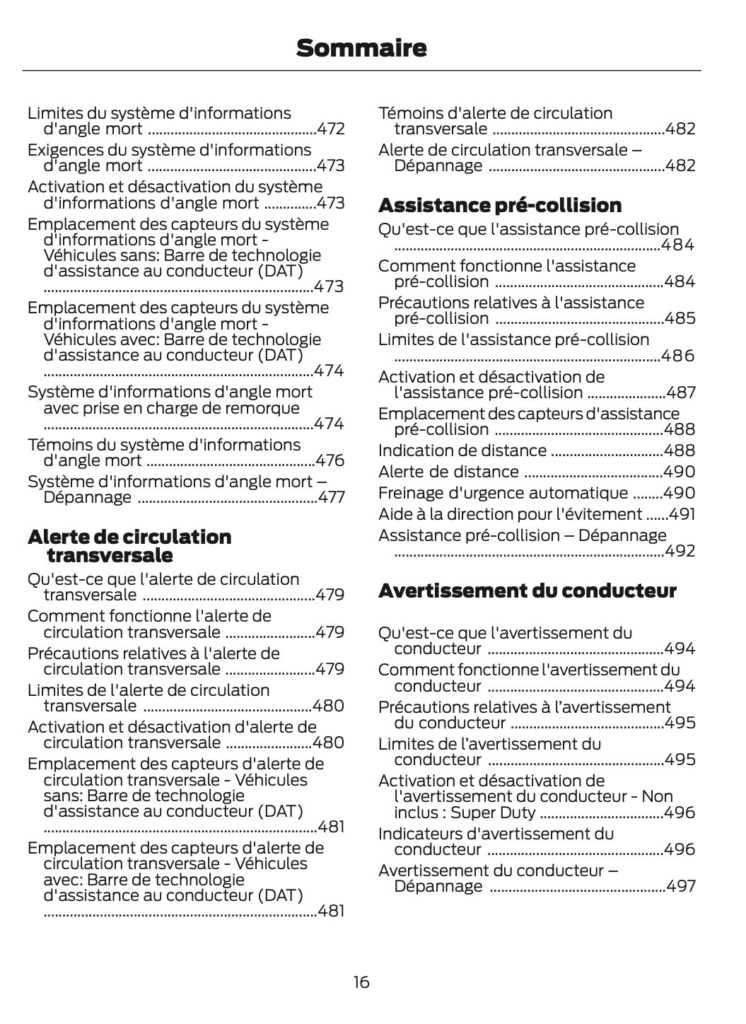 2026 Ford Ranger Manuel du propriétaire | Français