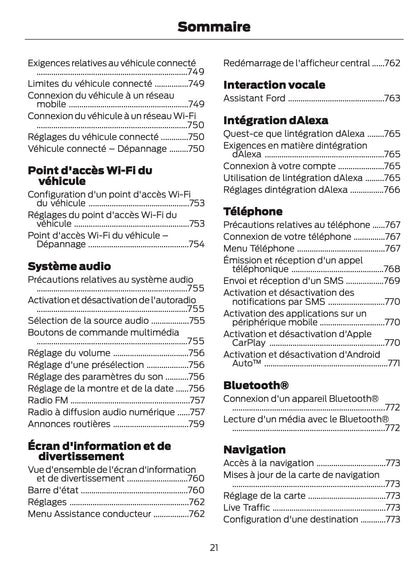 2026 Ford Ranger Manuel du propriétaire | Français