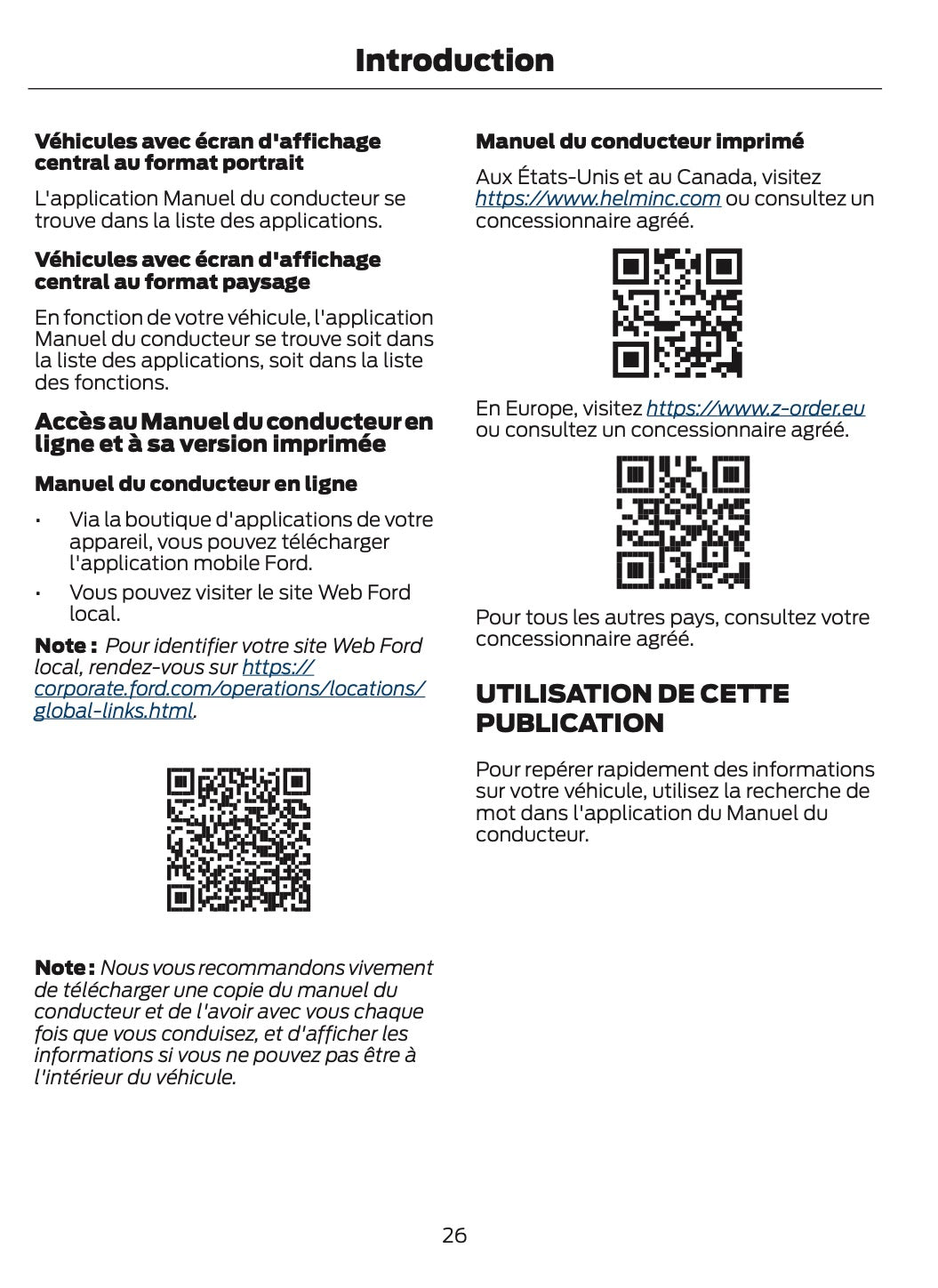 2026 Ford Ranger Manuel du propriétaire | Français