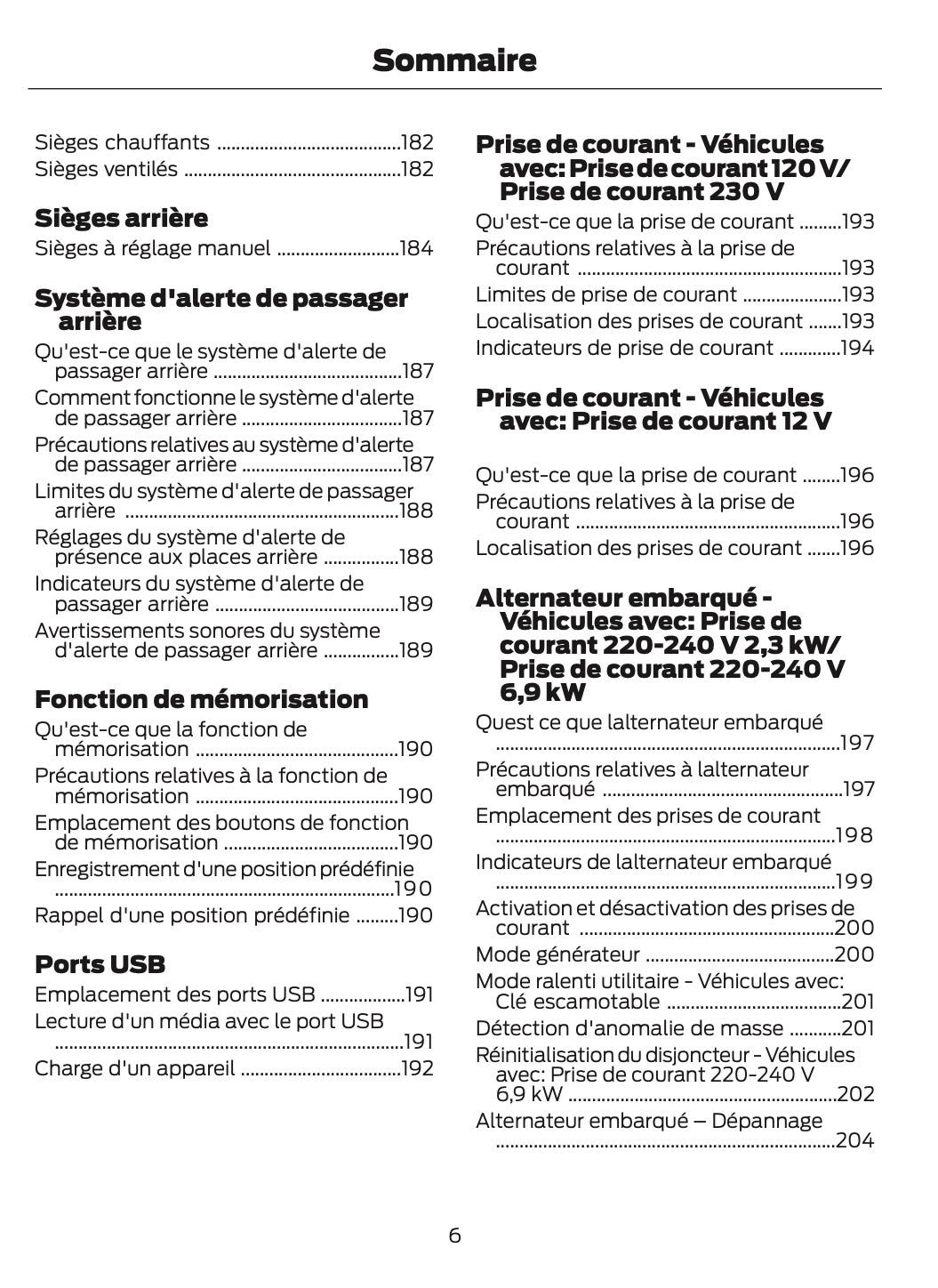 2026 Ford Ranger Manuel du propriétaire | Français