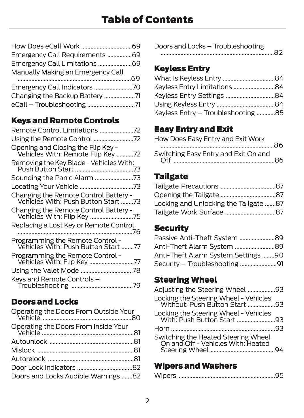 2024-2025 Ford Ranger Owner's Manual | English