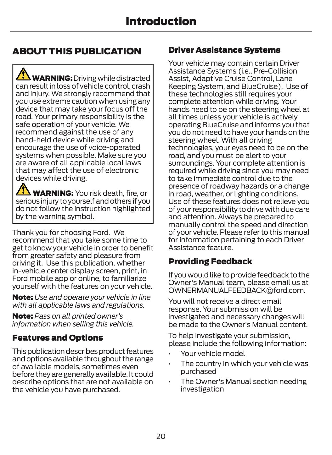 2025-2026 Ford Ranger Owner's Manual | English