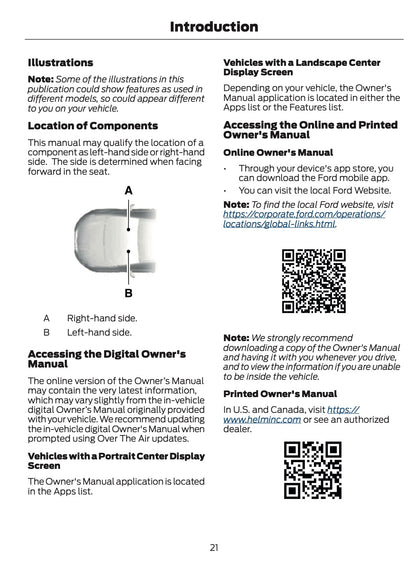 2025-2026 Ford Ranger Owner's Manual | English