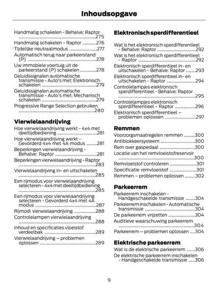 2024-2025 Ford Ranger Gebruikershandleiding | Nederlands