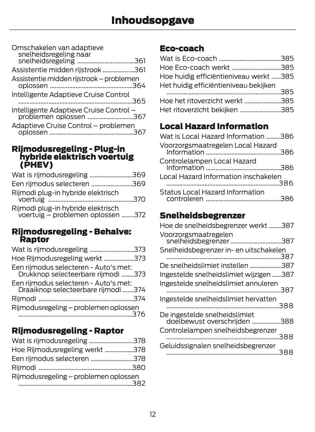 2024-2025 Ford Ranger Gebruikershandleiding | Nederlands