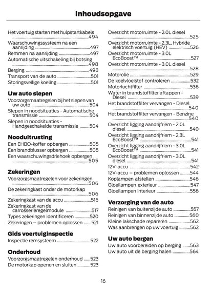 2024-2025 Ford Ranger Gebruikershandleiding | Nederlands